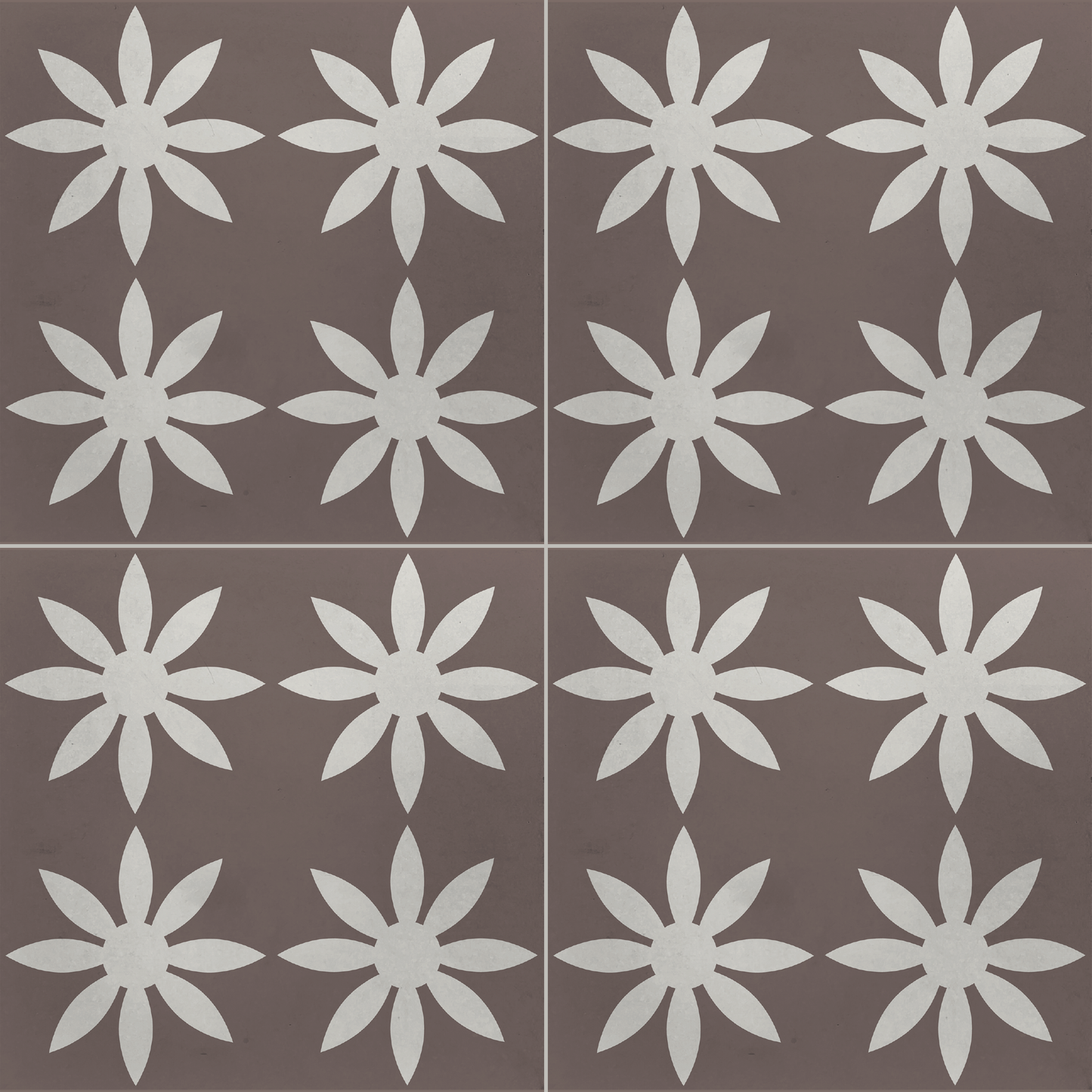 Cement Tile, Concrete Tile, Encaustic Tile, Floral Pattern