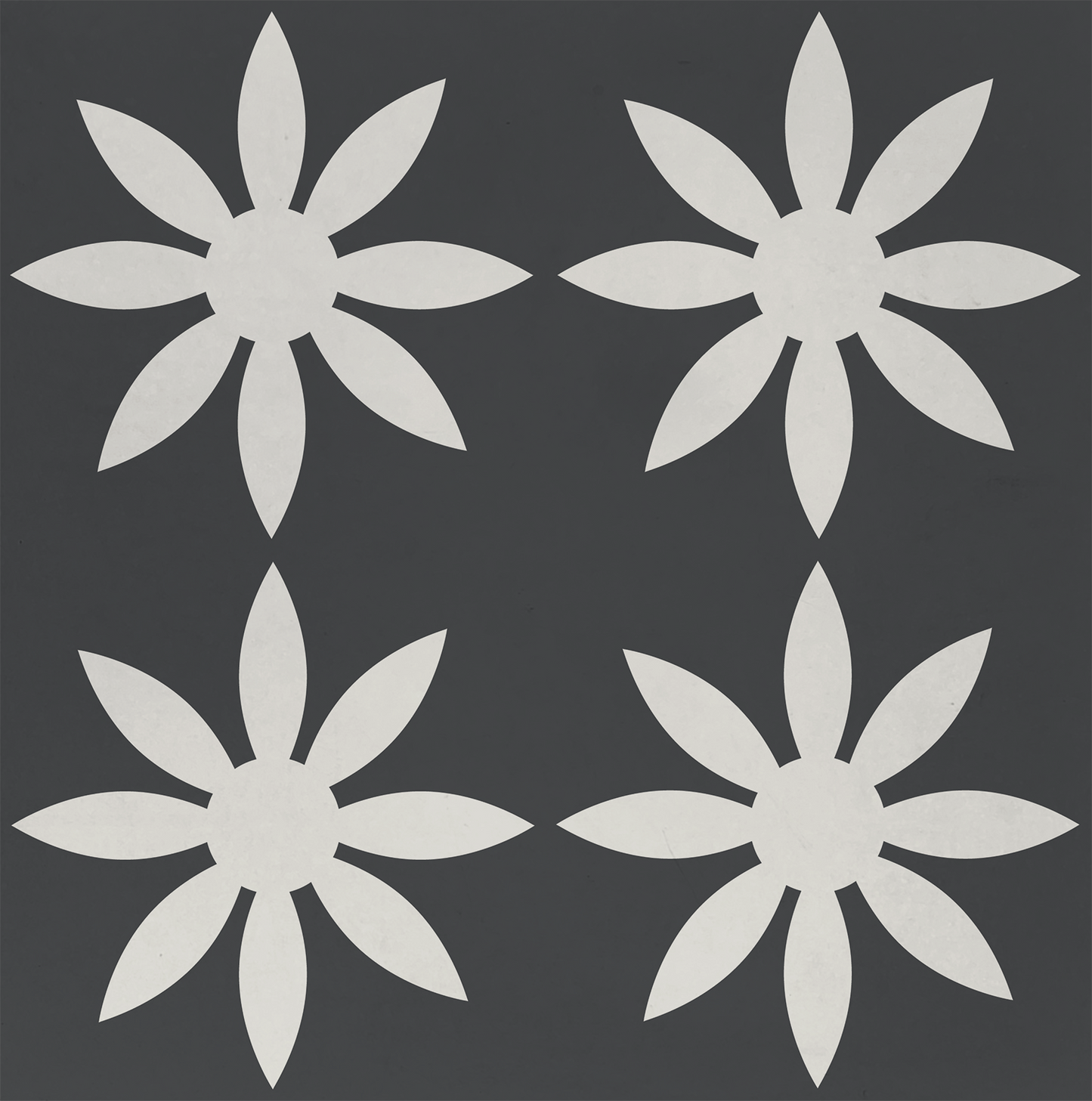 Cement Tile, Concrete Tile, Encaustic Tile, Floral Pattern