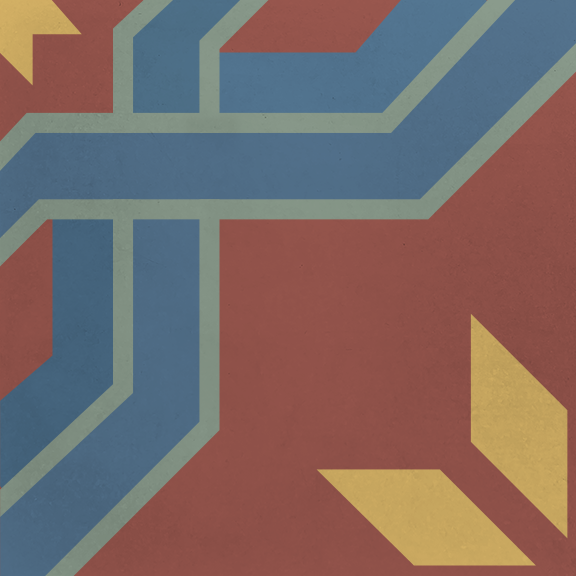 Encaustic Cement Tile, Concrete Tile, Traditional Pattern