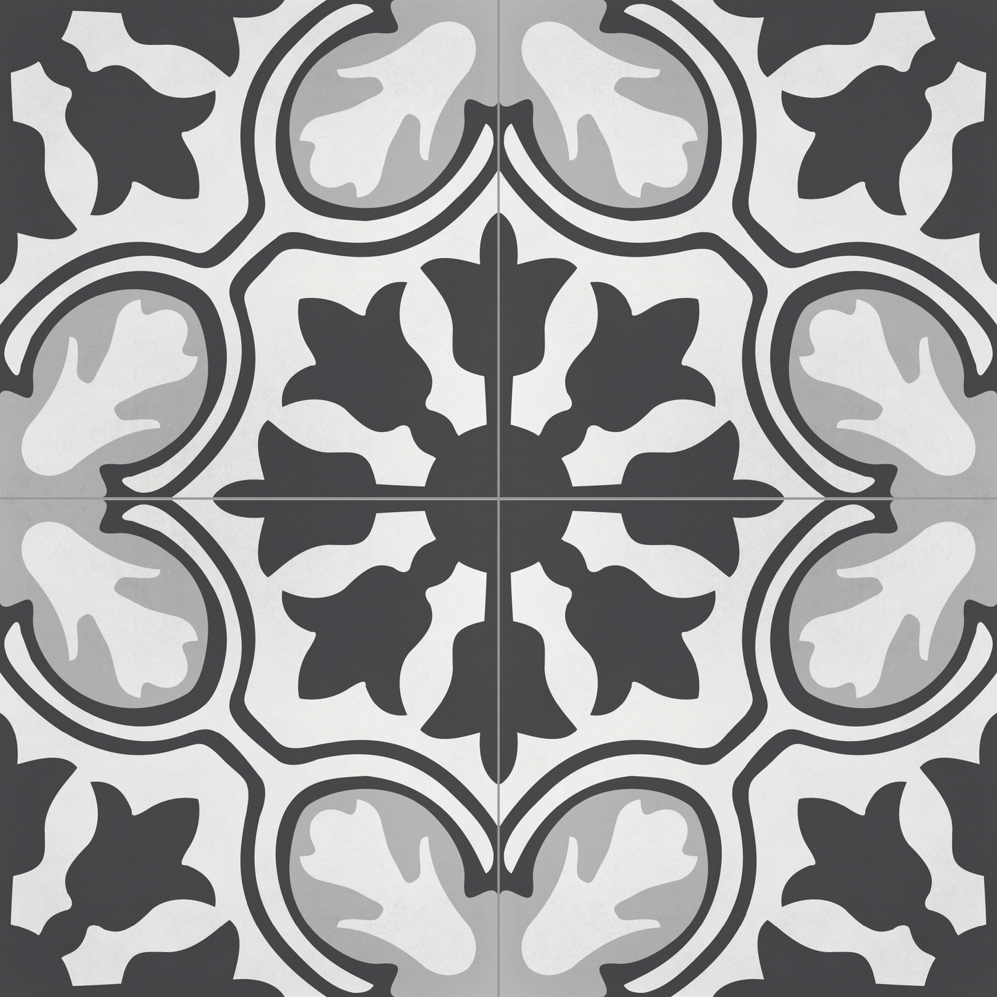 Encaustic Cement Tile, Concrete Tile, Modern Floral, Pattern Tiles