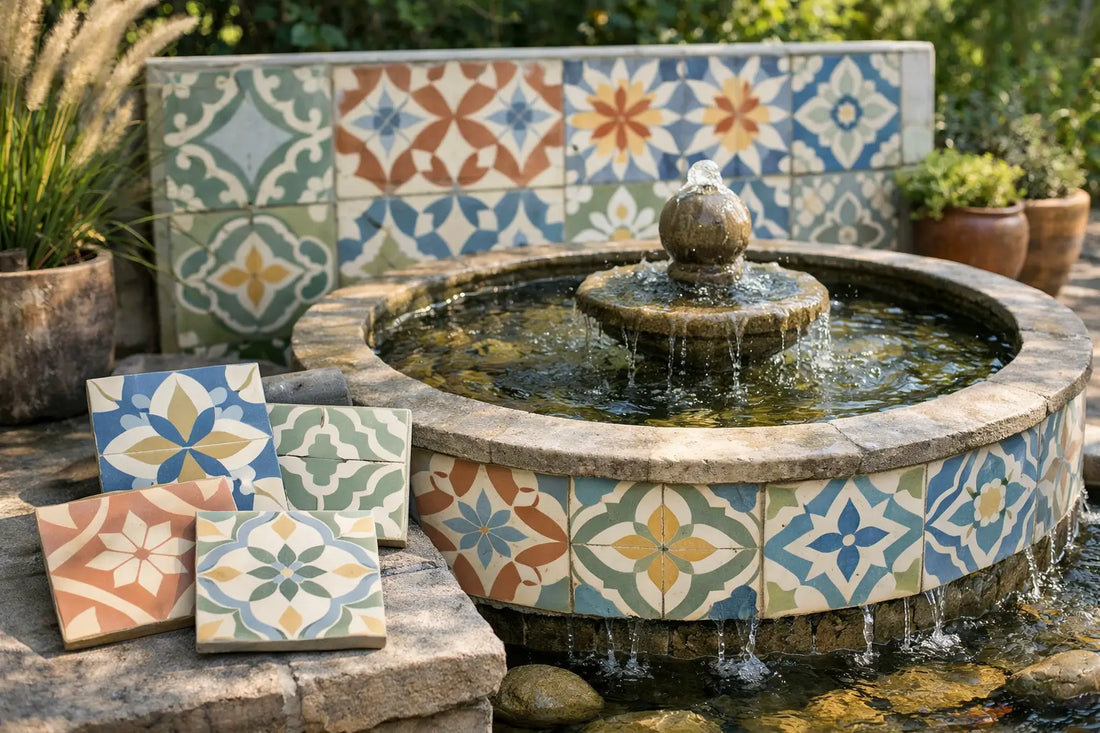 Choosing Cement Tile for Fountain Design
