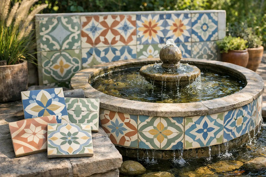 Choosing Cement Tile for Fountain Design