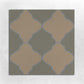 8x8 arabesque cement tile pattern 3 colors olive, latte, and grey