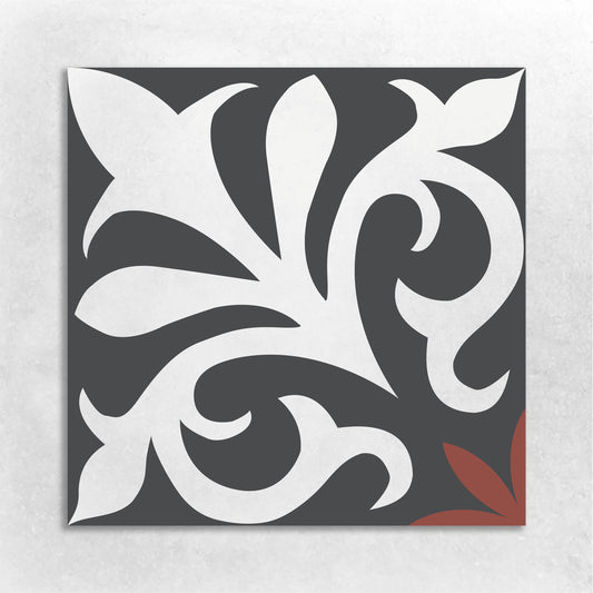Encaustic Cement Tile, Concrete Tile, Modern Floral Pattern Tiles